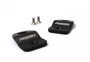 Perrin 08+ Subaru Black Upper Radiator Bracket Set