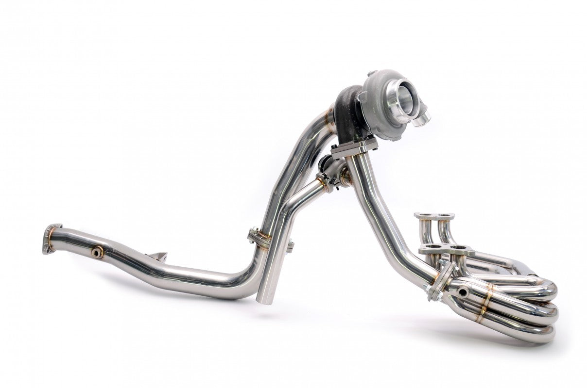 Rotated Turbo Up & Downpipe Kit for V-Band GENII Garrett Turbochargers