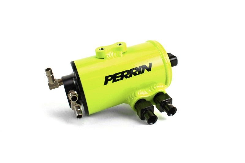 Perrin 08-14 Subaru WRX/STI Air Oil Separator - Neon Yellow